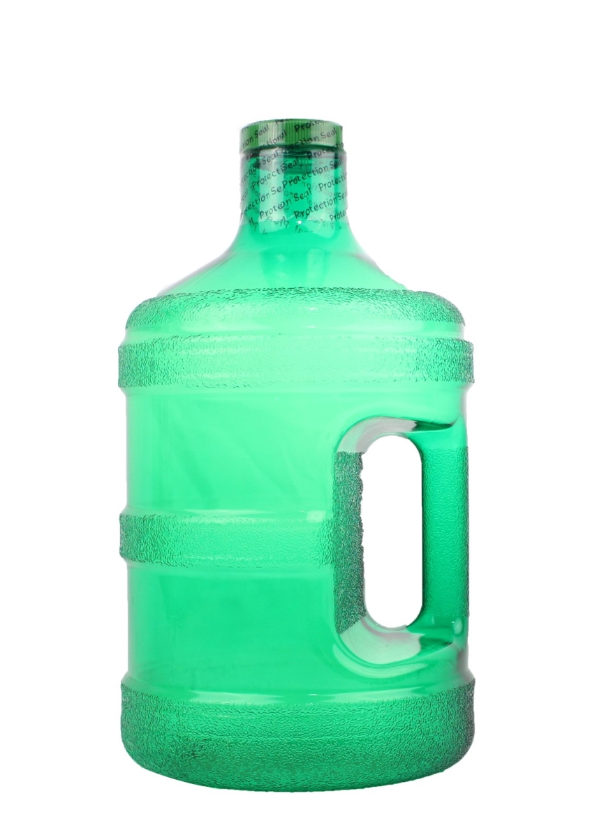 Pg1gth-48-green 1 Gal Round Water Bottle With 48 Mm Cap, Green