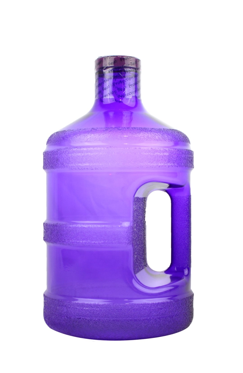 Pg1gth-48-purple 1 Gal Round Water Bottle With 48 Mm Cap, Purple