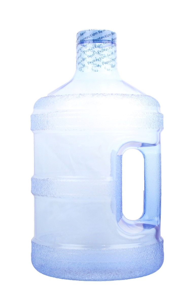 Pg1gth-48-nblue 1 Gal Round Water Bottle With 48 Mm Cap, Natural Blue