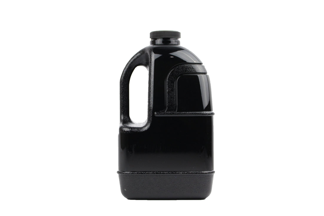Pg1gjh-48-black 1 Gal Square Water Bottle With 48 Mm Cap, Black