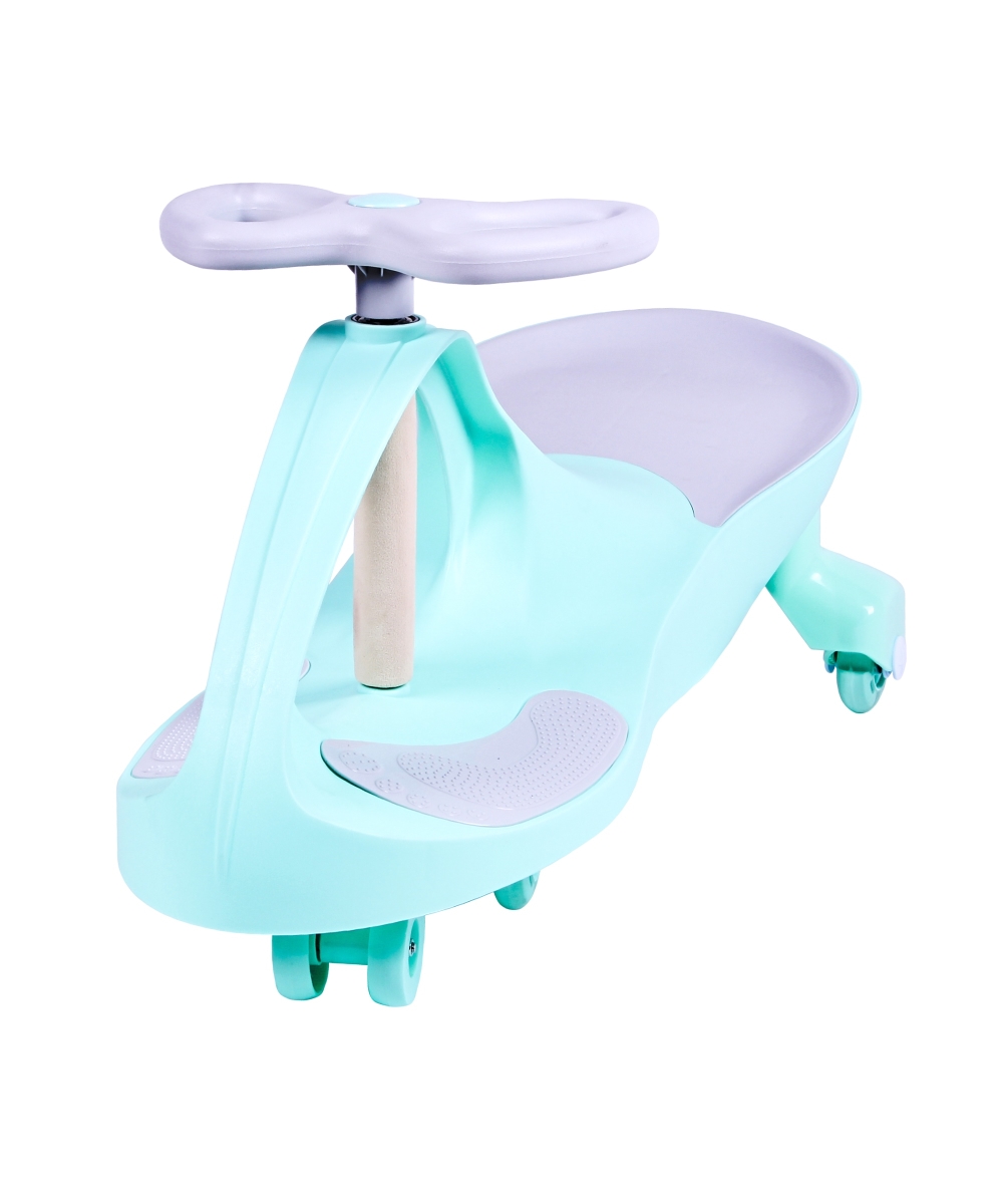 Gt0109r-s Premium Led-wheel Swing Car Ride On Toy, Pastel Mint Green