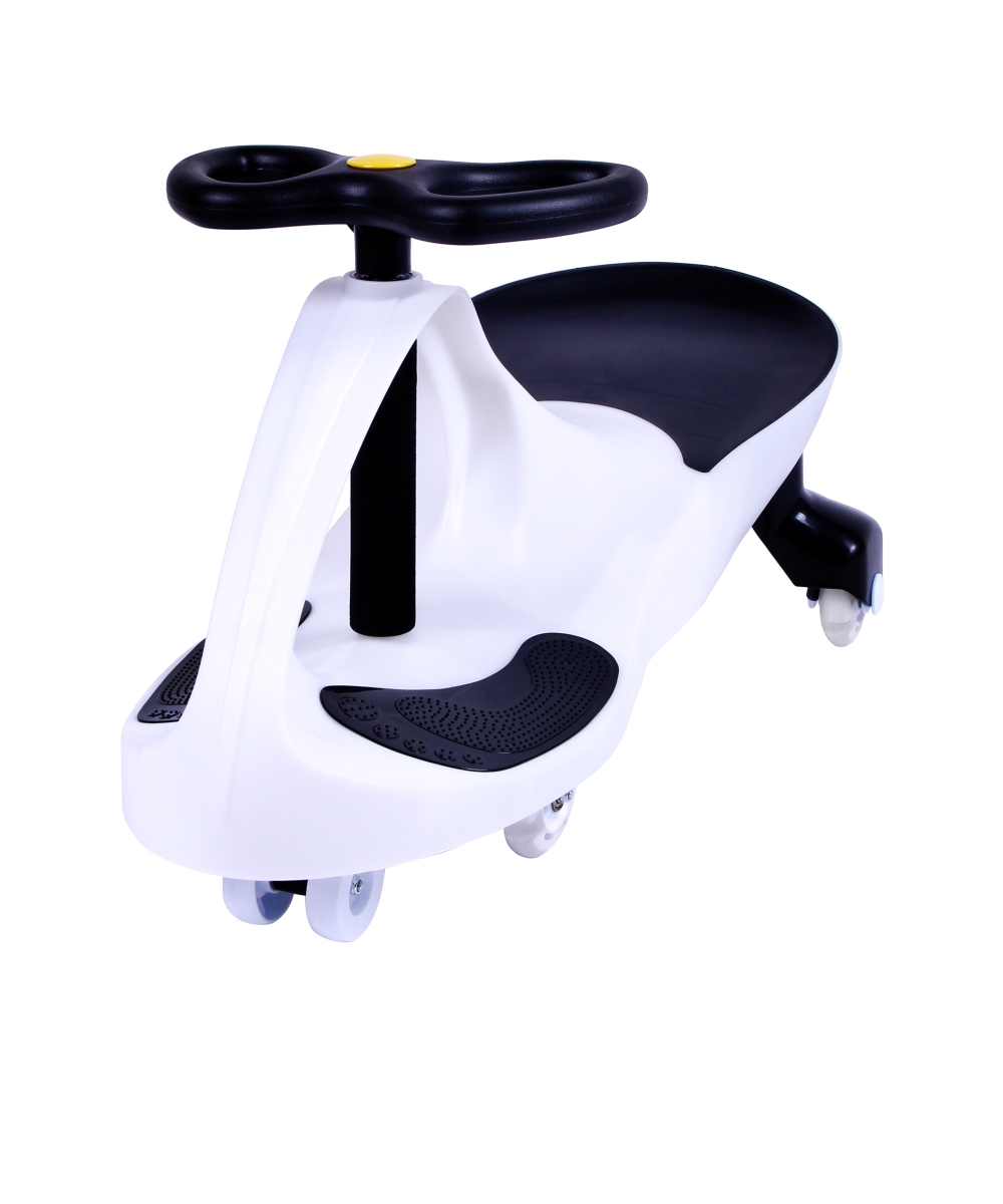 Gt0107r-s Premium Led-wheel Swing Car Ride On Toy, Glow-in-the-dark