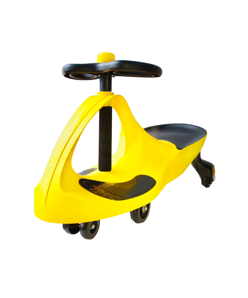 Gt0002r-ah-s Grand Air Horn Swing Car Ride On Toy, Yellow