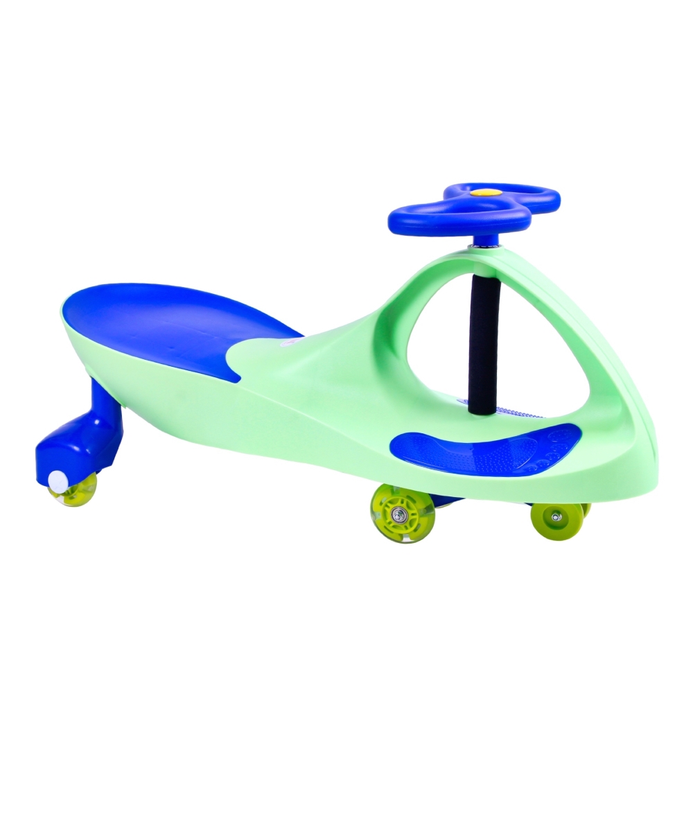 Gt0103r-s Premium Led-wheel Swing Car Ride On Toy, Lime Green