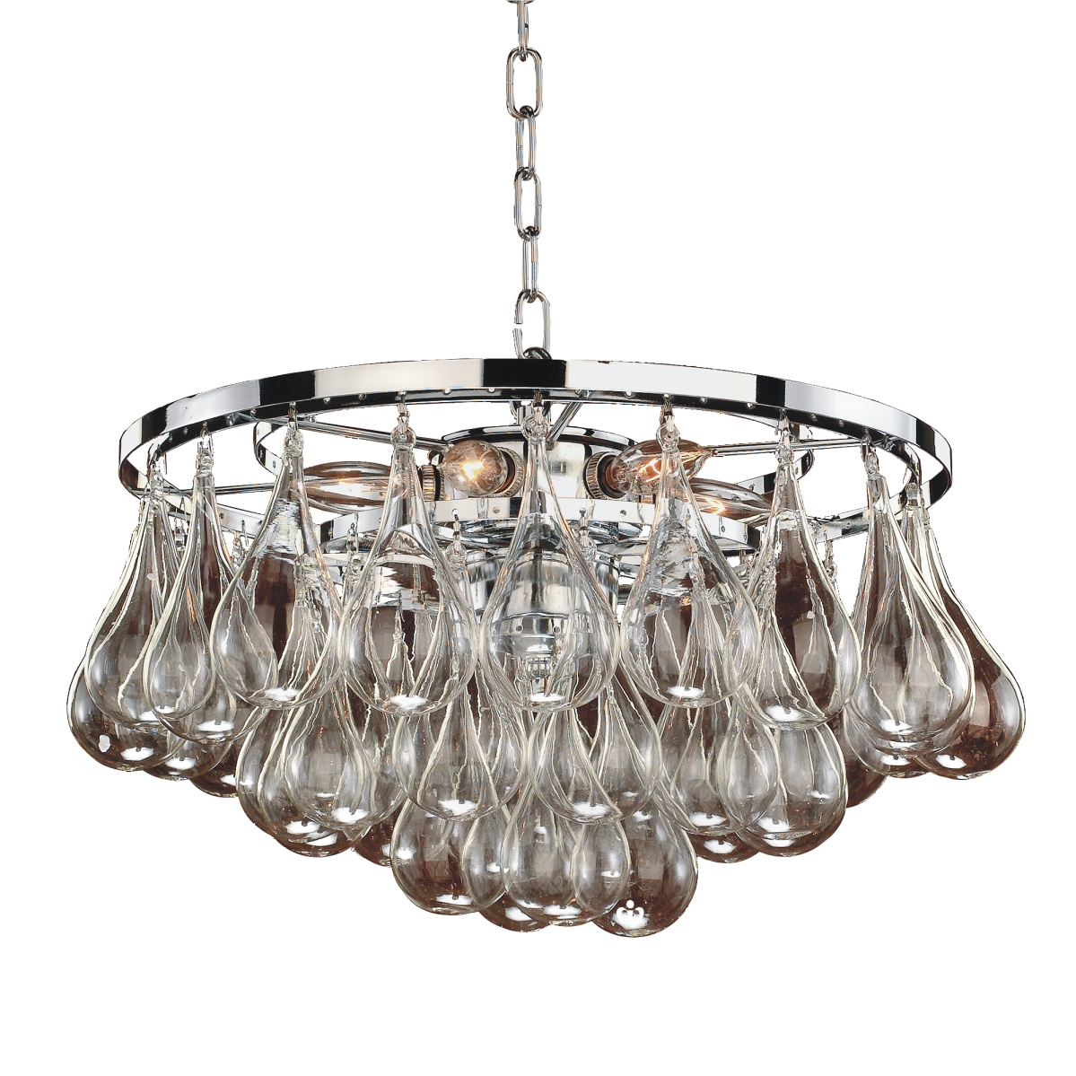 615gd15sp Concorde 615 16 In. Chrome & Glass Chandelier