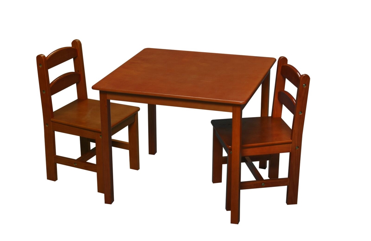 3018h Childrens Square Table With 2 Matching Chairs - Honey