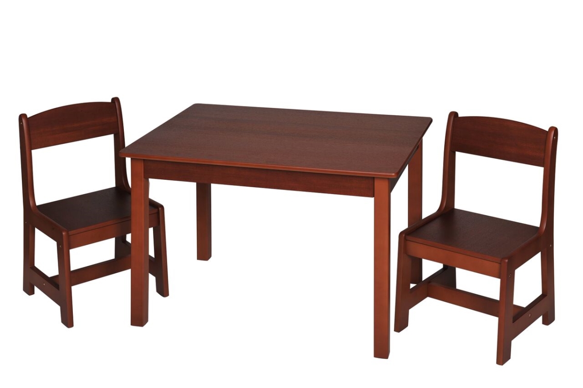 3060c Childrens Rectangle Table With 2 Chair Set - Cherry