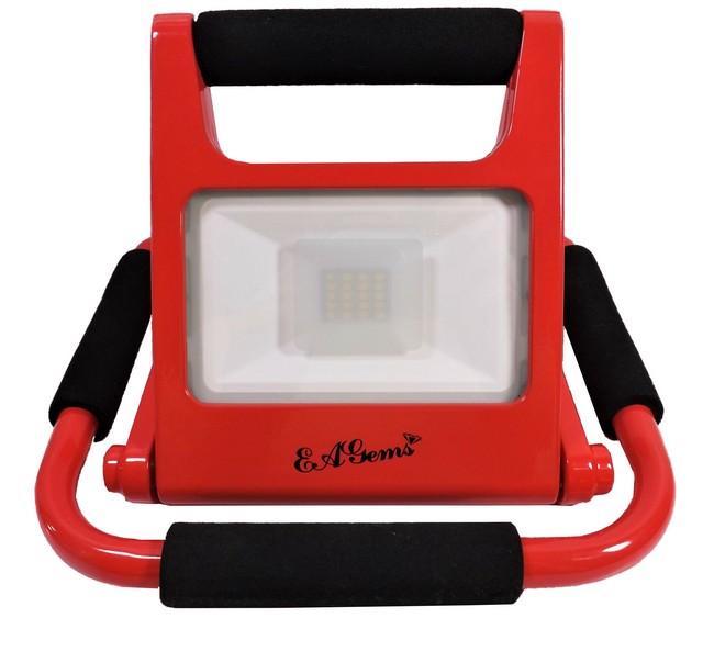Eagled010 10w Folds To 1 In. Adjustable, Portable Led Work Light - Red