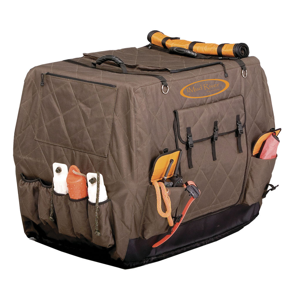 Mudmrm1616 Dixie Insulated Kennel Cover, Brown & Realtree Max 5 - Extra Large