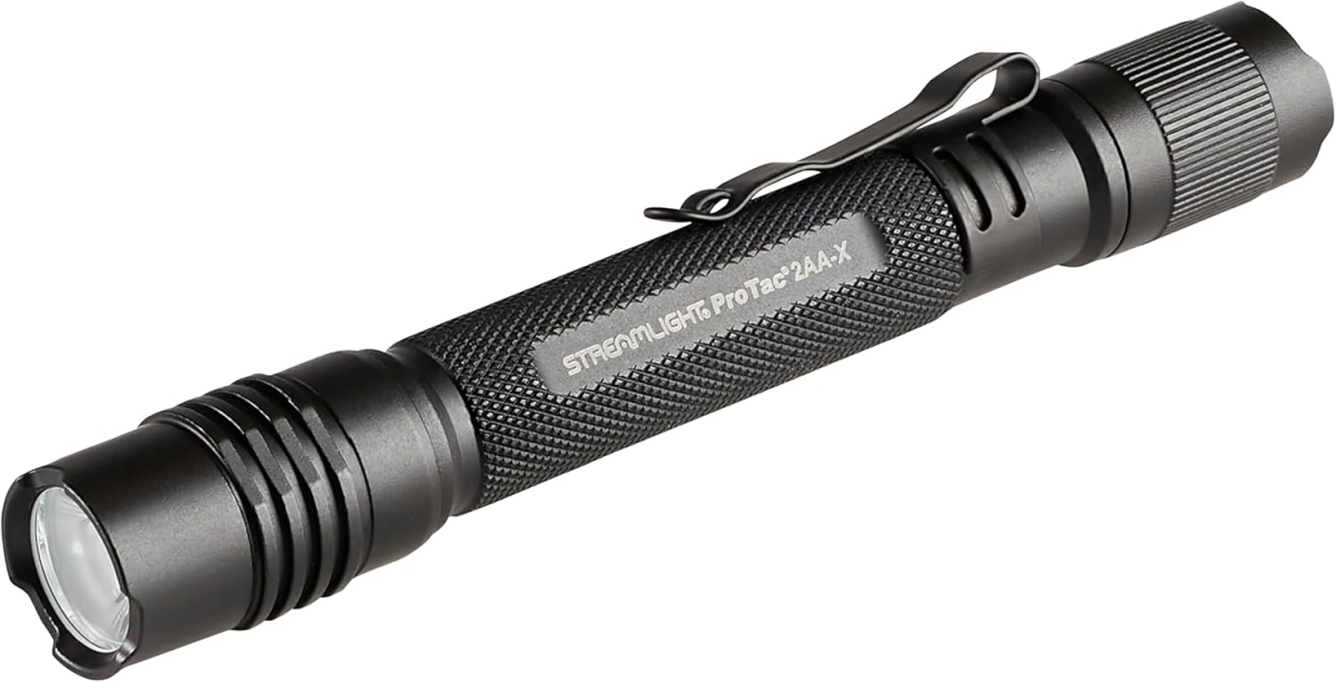 STR88135 Protac 2AA-X USB 550 lm Multi Fuel Personal Carry Tactical Flashlight, Black