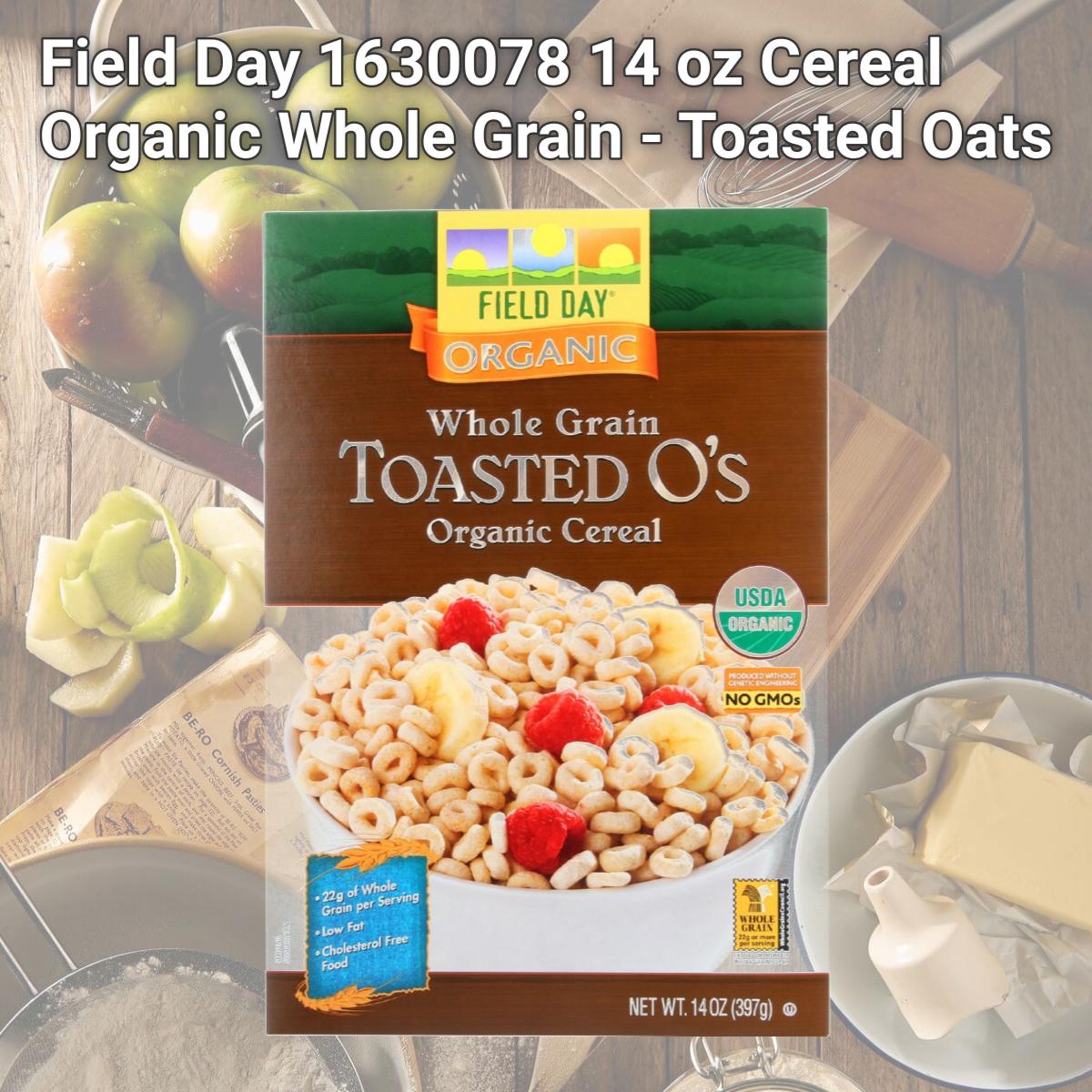 Picture of Field Day 1630078 14 oz Cereal Organic Whole Grain - Toasted Oats