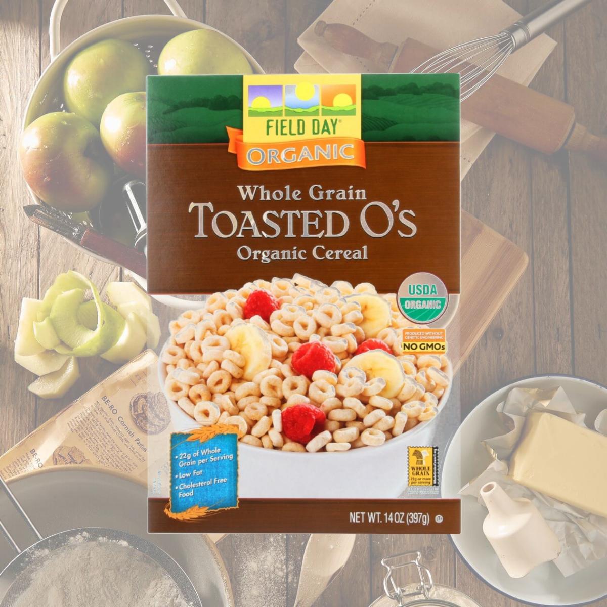 Picture of Field Day 1630078 14 oz Cereal Organic Whole Grain - Toasted Oats