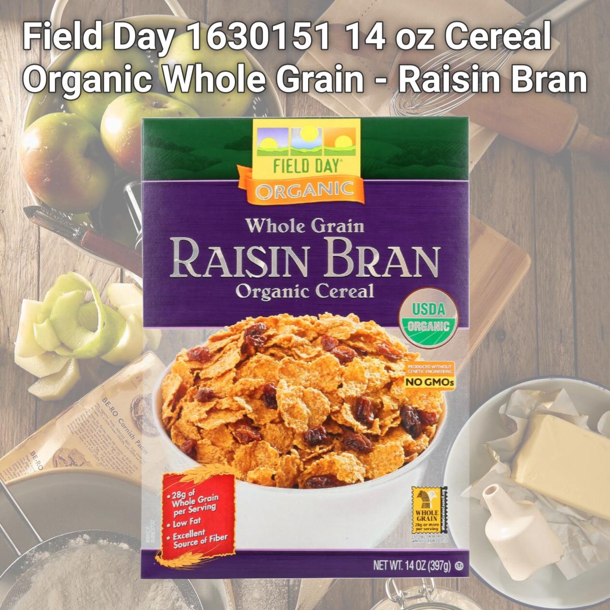 Picture of Field Day 1630151 14 oz Cereal Organic Whole Grain - Raisin Bran
