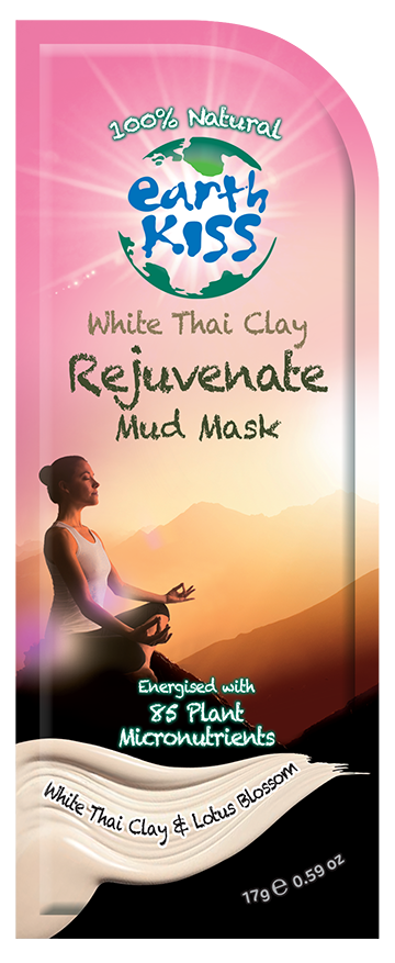 Earth Kiss 1814276 White Thai Clay Rejuvenate Mud Mask, 0.59 Oz - Case Of 12