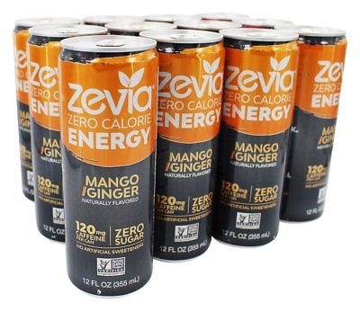 1907963 12 Fl Oz Mango & Ginger Zero Calorie Energy Drink - Case Of 12