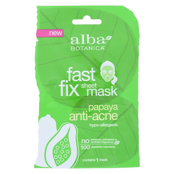 1912559 Papaya Anti Acne Fast Fix Sheet Masks - Case Of 8