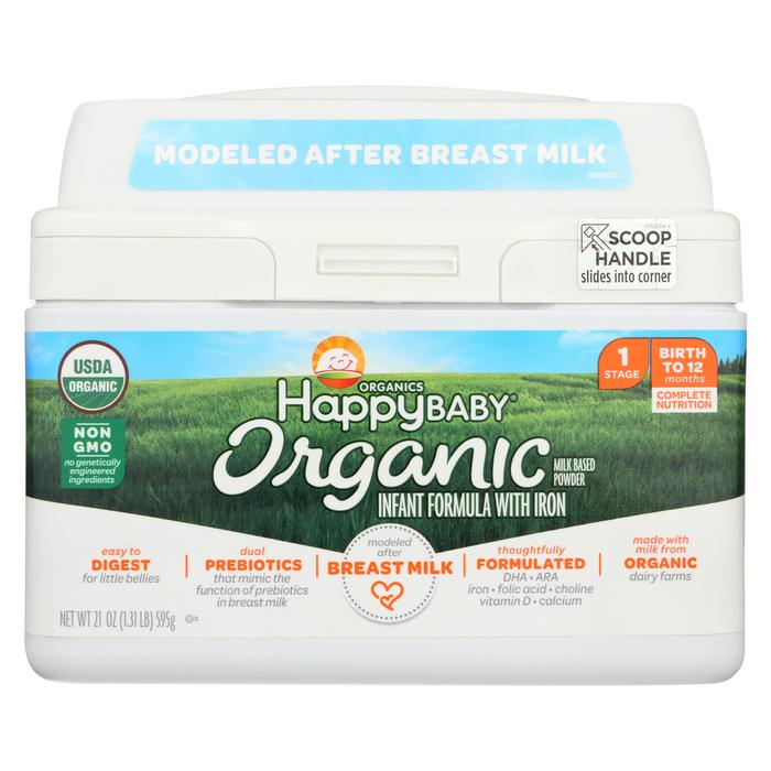 2021129 21 Oz Organic Infant Milk Based Formula Powder With Iron - Case Of 4