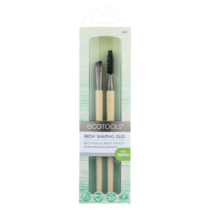 Eco Tool 2038867 Makeup Brow Duo Brush - 2 Count
