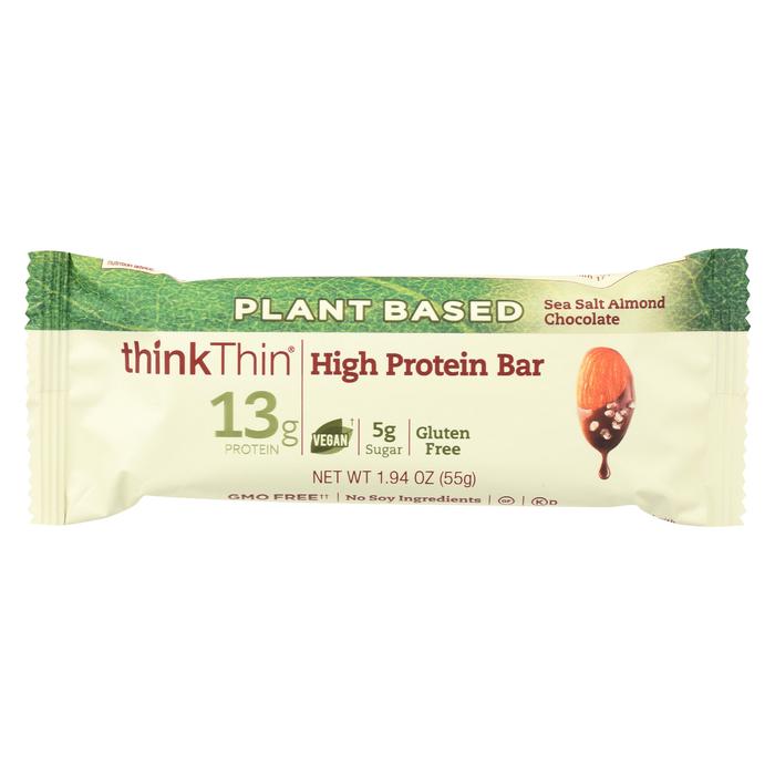 2074557 1.94 Oz Sea Salt Almond Chocolate Plant Protein Bar - Case Of 10