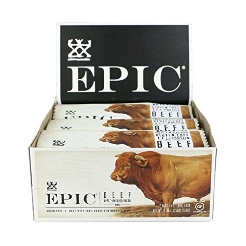 Epic 2135648 1.5 Oz Beef Apple Uncured Bacon Bar - Case Of 12