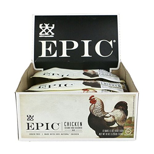 Epic 2135671 1.5 Oz Chicken Sesame Bbq Seasoned Bar - Case Of 12