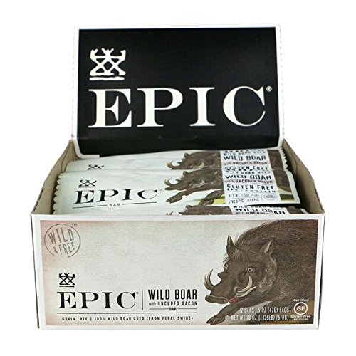 Epic 2135846 1.5 Oz Wild Boar Uncured Bacon Bar - Case Of 12