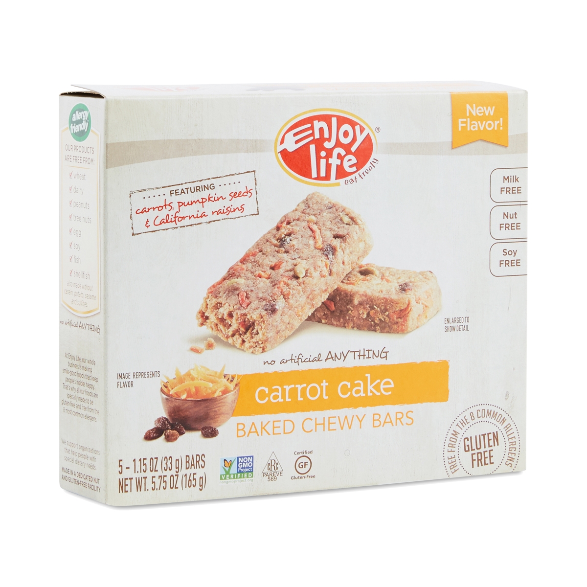 Enjoy Life 2138832 5.75 Oz Carrot Cake Snack Bar - Case Of 6