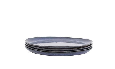 1781533 Farmstead Stoneware Indigo Salad Plate - Case Of 4 & 4 Count