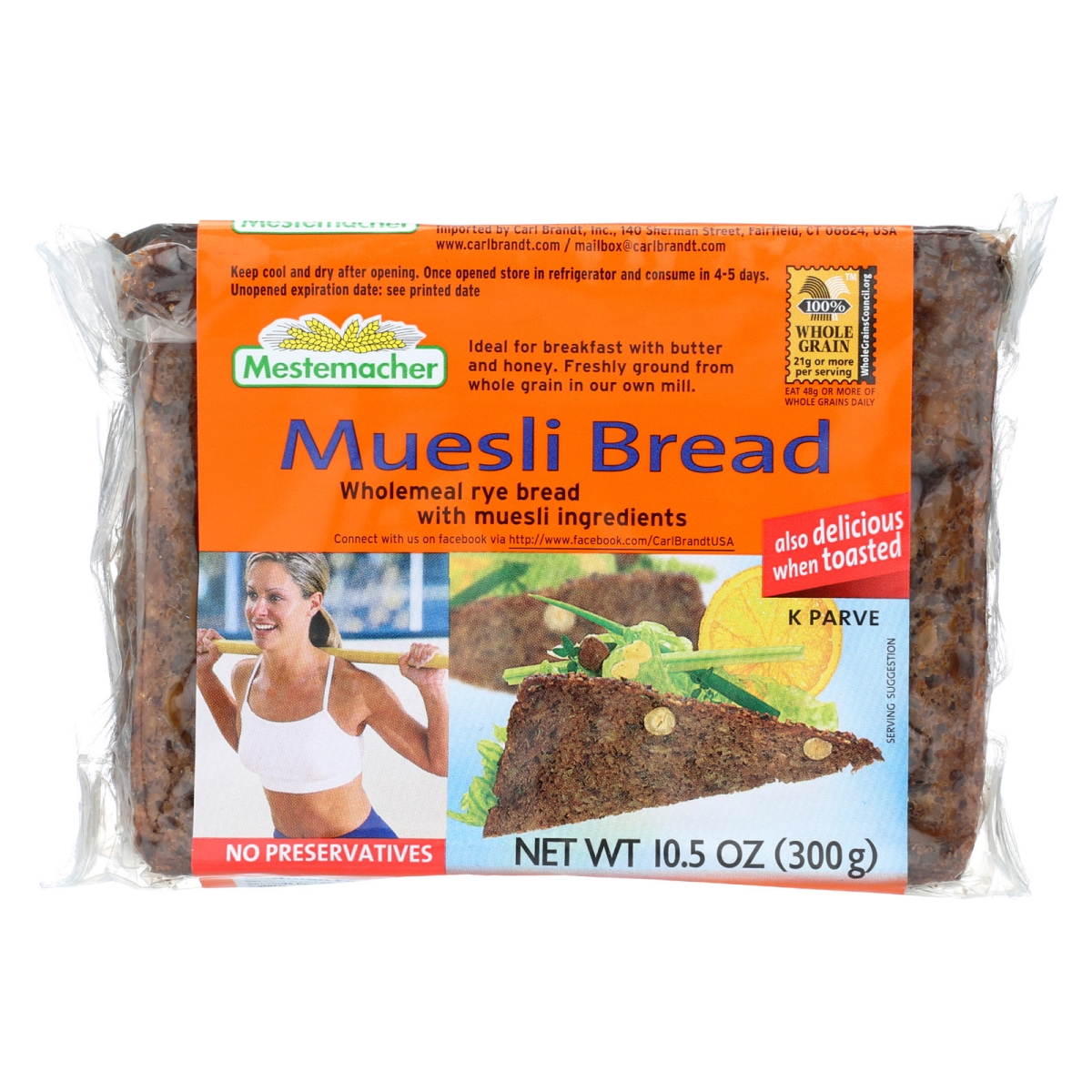 UPC 084213000187 product image for 1939370 10.6 oz Muesli Bread Natural Food - Case of 9 | upcitemdb.com