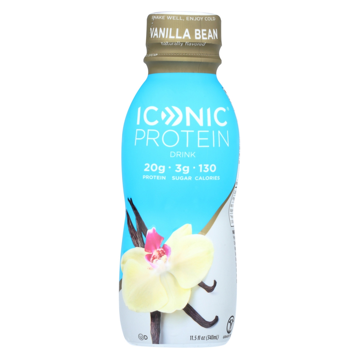 Iconic 1851419 11.5 Fl Oz Vanilla Bean Protein Shake - Case Of 12
