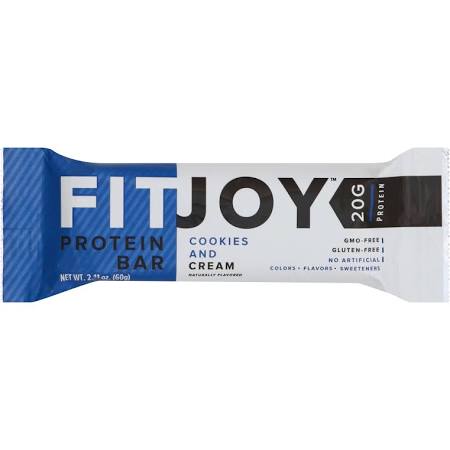 Fitjoy 2095263 2.11 Oz Cookies & Cream Protein Bar