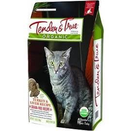 Tender & True 2017036 7 Lbs Organic Turkey & Liver Recipe Grain- Free Dry Cat Food