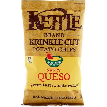 2141562 5 Oz Krinkle Cut Potato Chips Spicy Queso