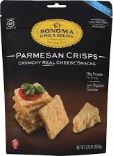 Sonoma Creamery 2125789 2.25 Oz Cracker Parmesan Crisp