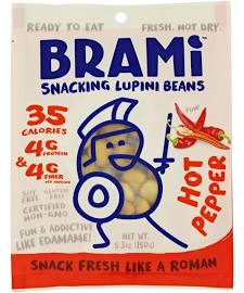 Brami 1950534 5.3 Oz Lupini Bean, Snack Hot Pepr