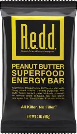 Redd 2026490 2 Oz Superfood Energy Bar Peanut Butter - 6 Count