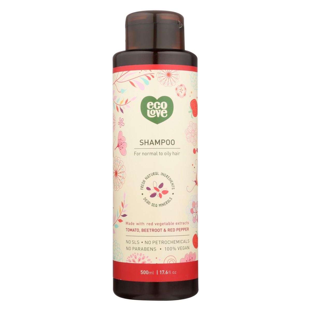 2131068 17.6 Fl Oz Red Vegetables Shampoo For Normal To Oily Hair Shampoo
