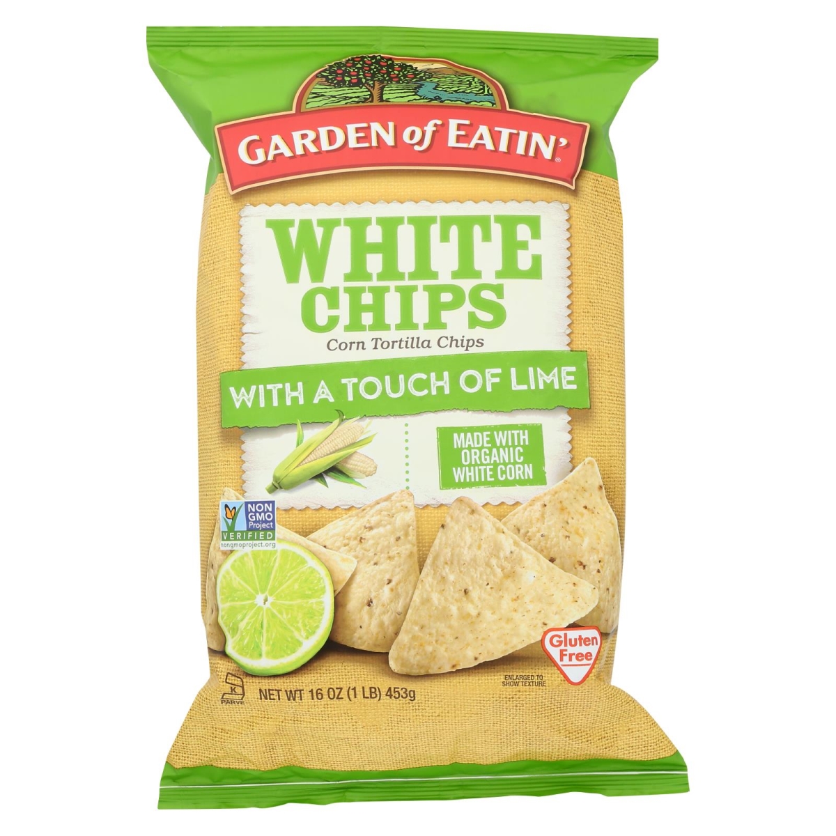 WHITE CHIPS CORN TORTILLA CHIPS LIME
