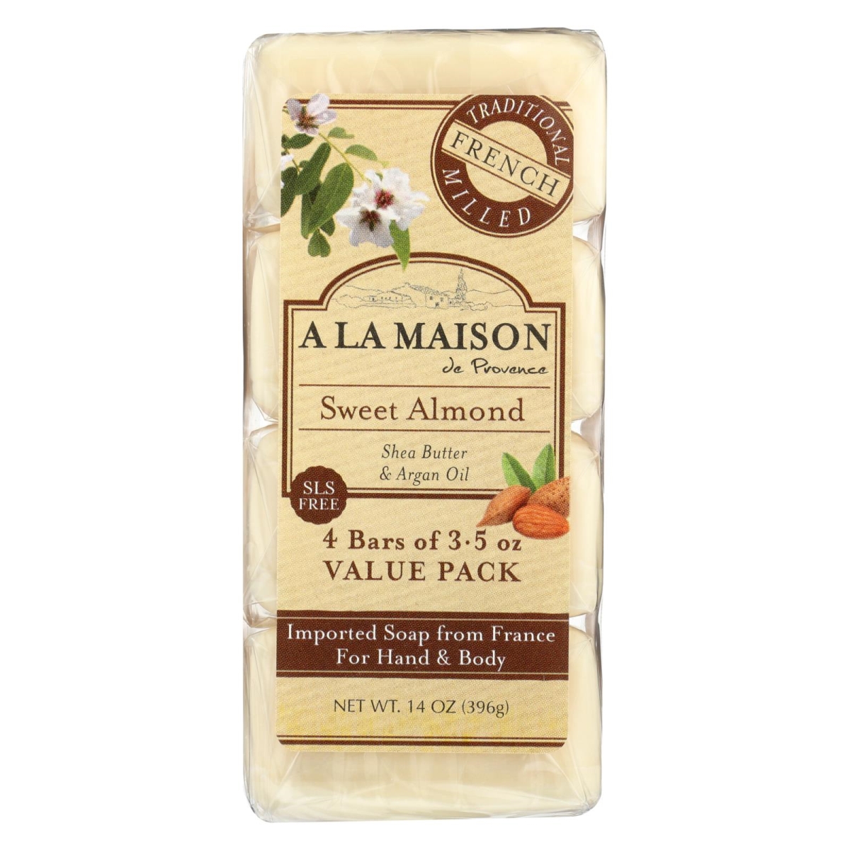 2027209 3.5 Oz Sweet Almond Bar Soap - Case Of 4