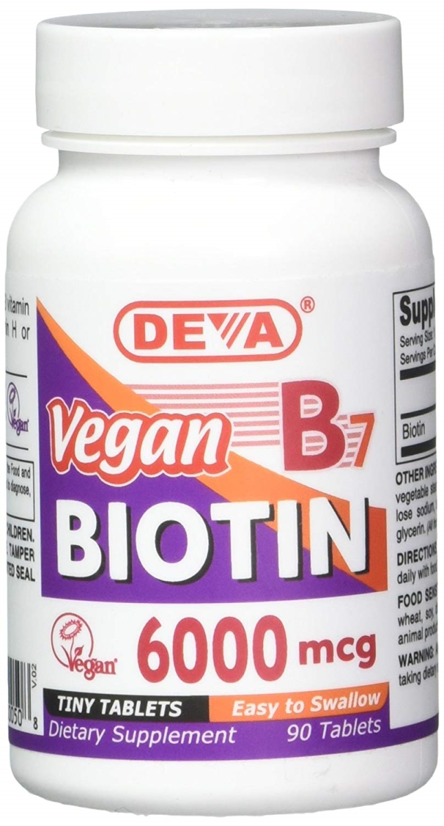 1823301 6000 Mcg Vegan Biotin Tablets - 90 Count