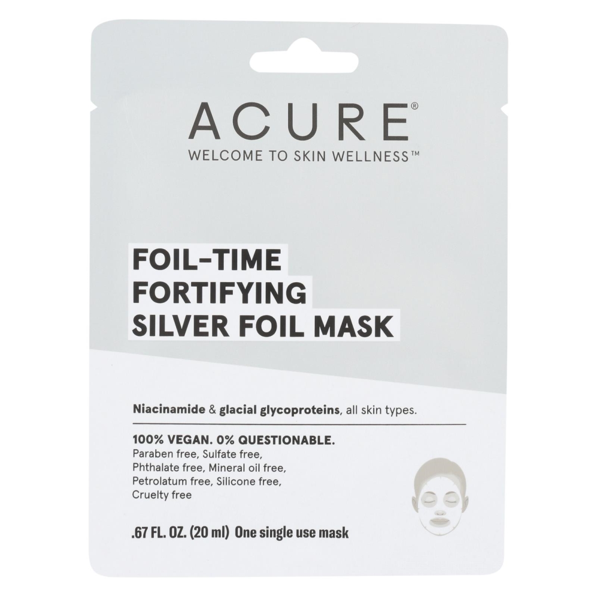 2344216 0.67 Fl Oz Time Fortifying Silver Foil Mask - Case Of 12