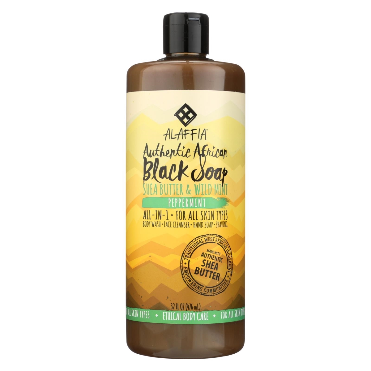 2089530 32 Fl Oz African Black Soap - Peppermint