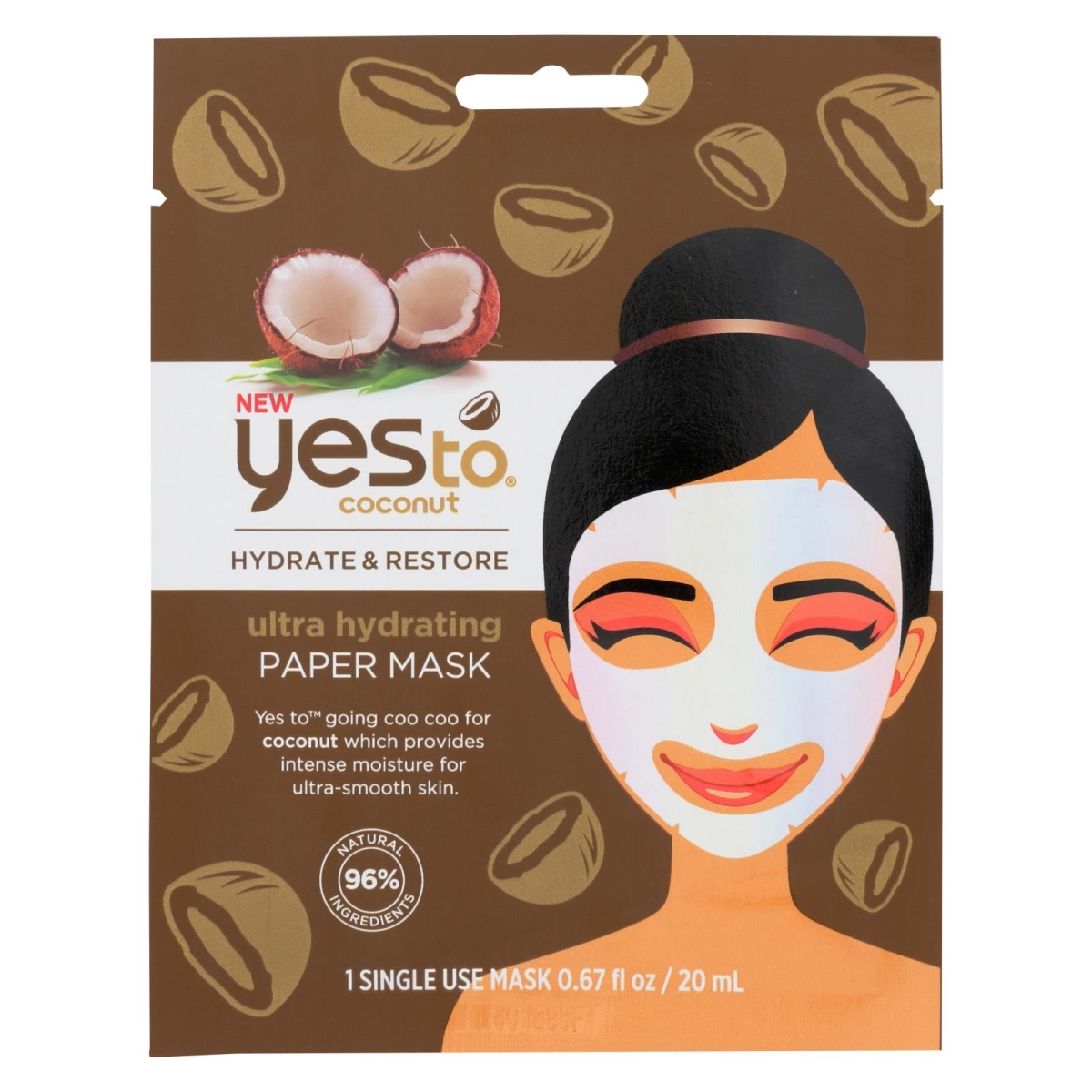2277135 0.67 Fl Oz Ultra Hydrating Coconut Paper Mask - Case Of 6