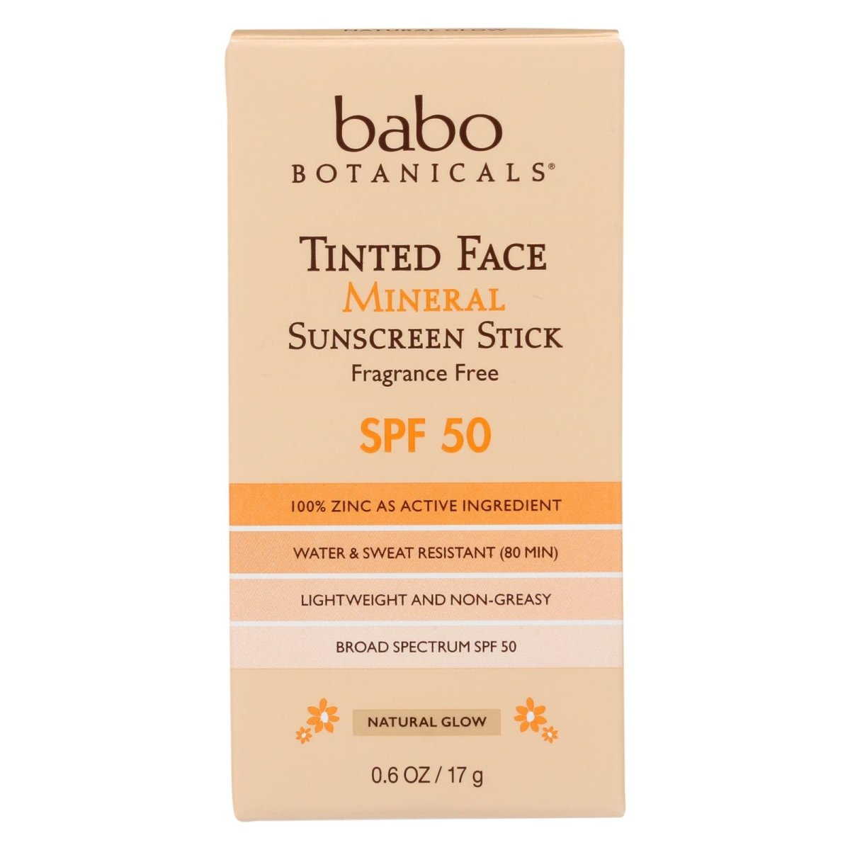 2359610 0.6 Oz Tinted Face Mineral Sunscreen Stick - Spf 50 - Case Of 6