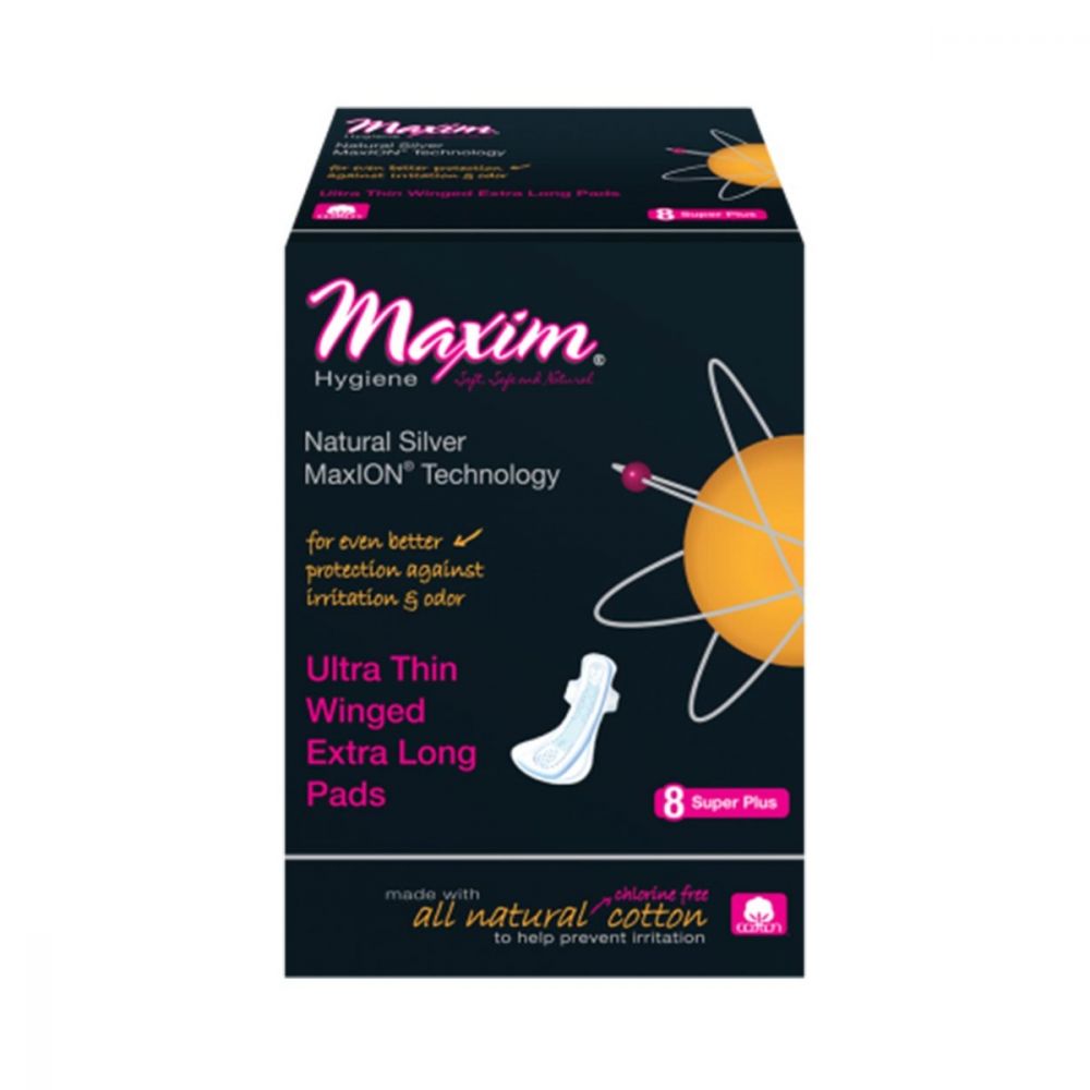 227991 Maxion Ultra Thin Overnight Pads, 8 Count