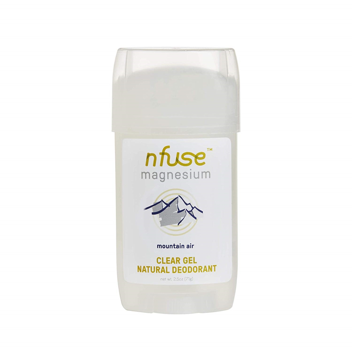 242132 2.5 Oz Magnesium Natural Clear Gel Deodorant, Mountain Air