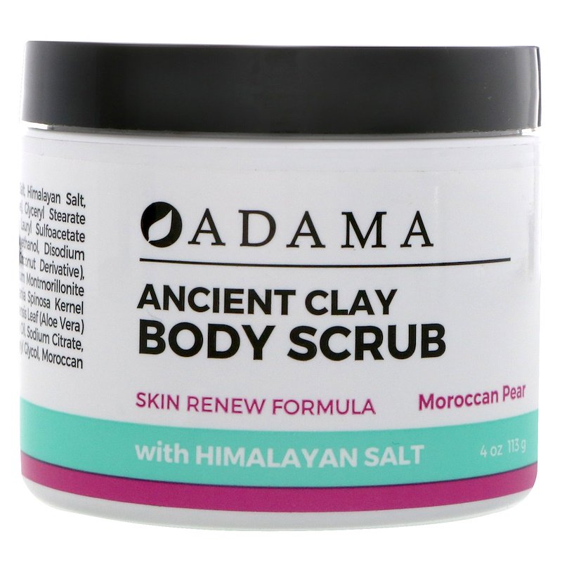 216995 4 Oz Adama Ancient Clay Body Scrub, Moroccan Pear
