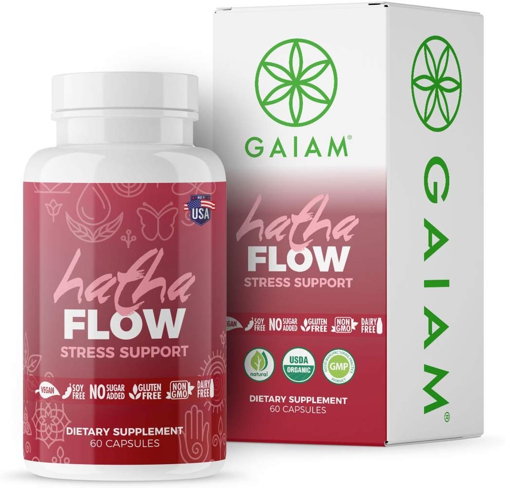 Gaiam 227640 Hatha Flow Organic Stress Support Dietary Supplements