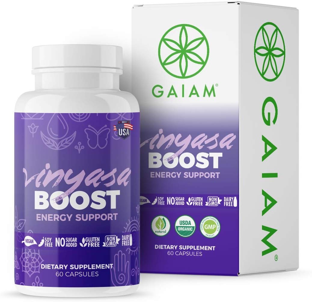Gaiam 227643 Organic Vinyasa Boost Energy Support Dietary Supplements