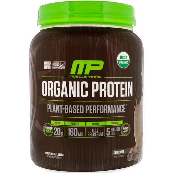 236623 Natural Plant-based Organic Protein Powder, Chocolate